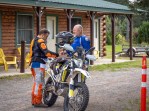 Riley and Shereef discussing the days ride. Photo: Vlast Pojman