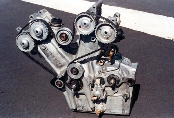 That's a homemade, 180 hp racing motorcycle engine right there. What did you do with your evenings last winter?