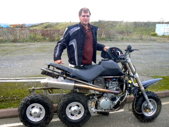 John Parson's in-line 3 wheeler. Draw your own conclusions. http://bit.ly/1VFiZPm