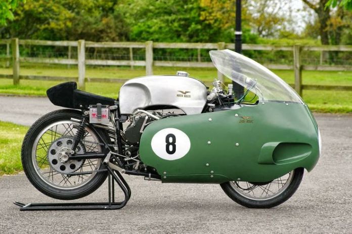 "She may not look like much, kid, but she's got it where it counts." 1957 Moto Guzzi 500 V8