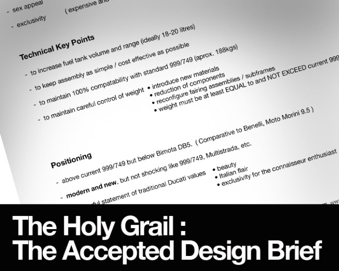 It's been months (years, sometimes) but it has finally arrived : The Design Brief! Now all you need is to make.