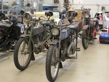For sale: Two Harley-Davidsons, low mileage, regular oil changes, good condition for year. Buyer will have to pick up at museum.