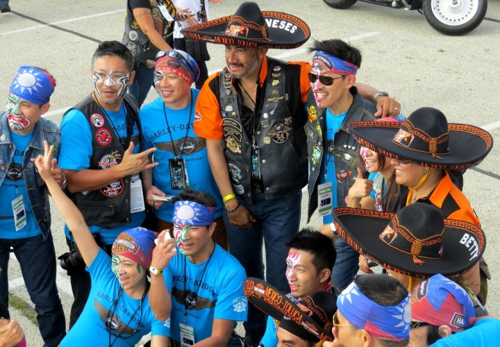 Riders converged from all over the world for this event. Not all of them wore sombreros.