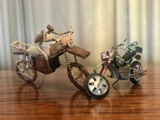 The Kenyan banana bike and a Cuban beer-can bike.