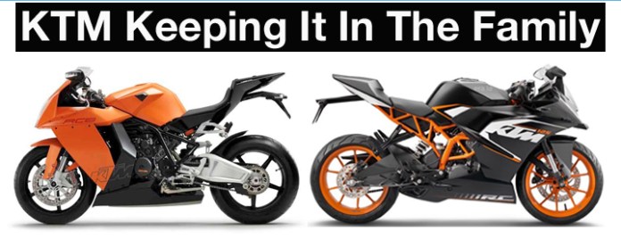 These two motorcycle designs are separated by 10 years and 1000cc, but the brand resemblance shines through.