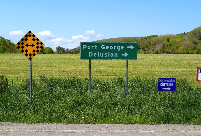 Ah, yes, our wives always said we'd end up there ... Photo: Rob Harris