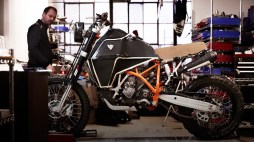 REV'IT has also been working on a customized adventure bike to promote their new gear line.