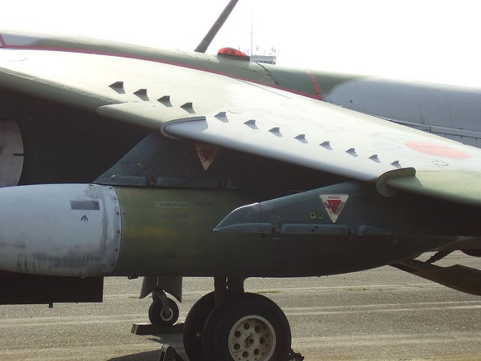 Those tiny vertical tabs deliberately cause a long, high energy air vortex that helps the rest of the clean air flow stay laminar long past the wing.